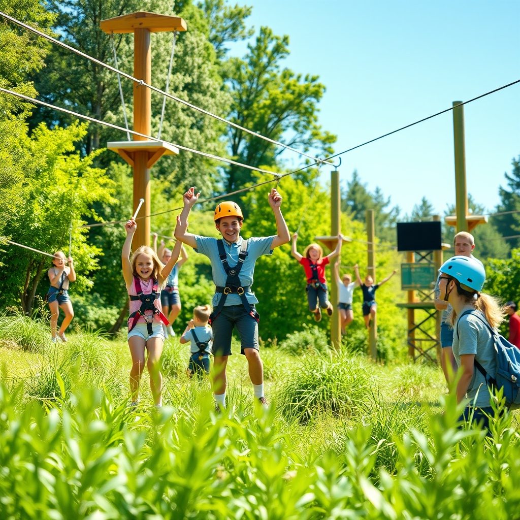 Exciting zipline experience at Ropespark
